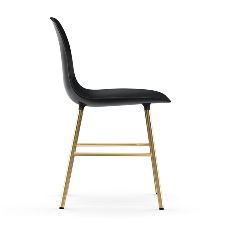 Form stol mässingsben, Svart Normann Copenhagen