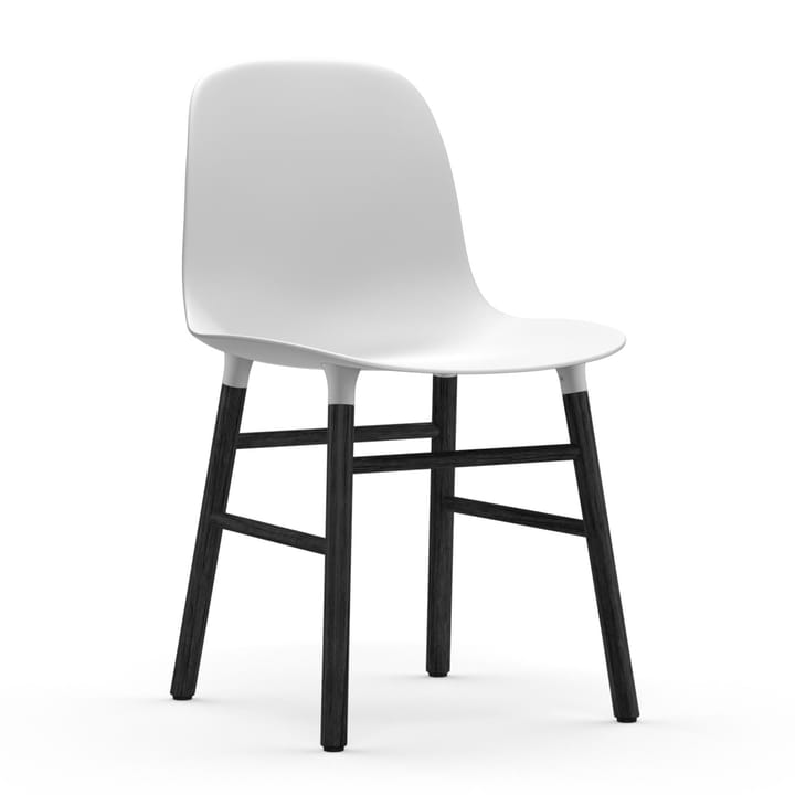 Form stol svarta ben - Vit - Normann Copenhagen