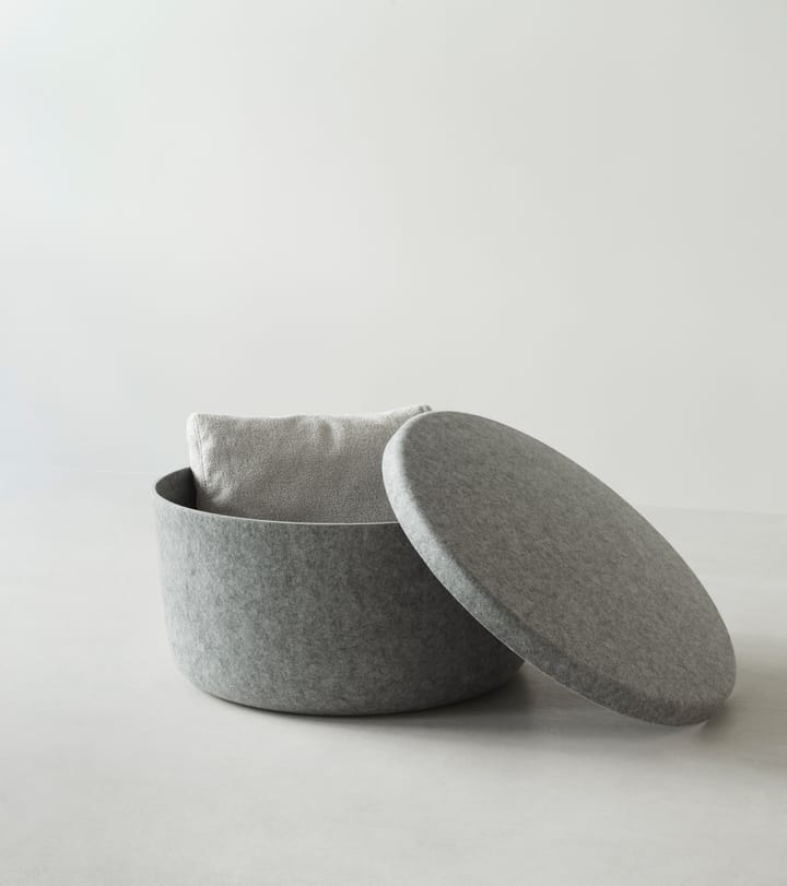 Hide Storage sittpuff stor, Grå Normann Copenhagen