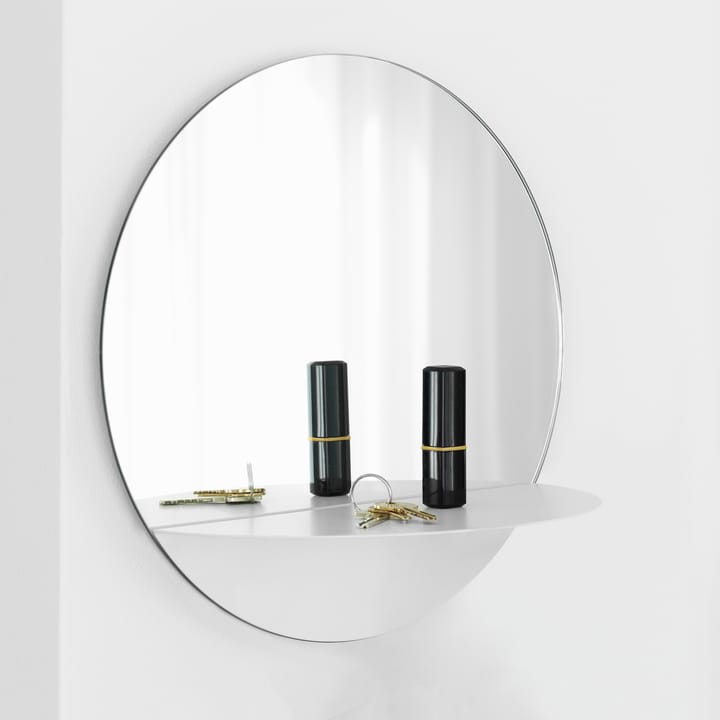 Horizon spegel rund, vit Normann Copenhagen