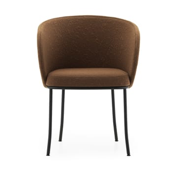Knit karmstol - Brandy-black steel - Normann Copenhagen