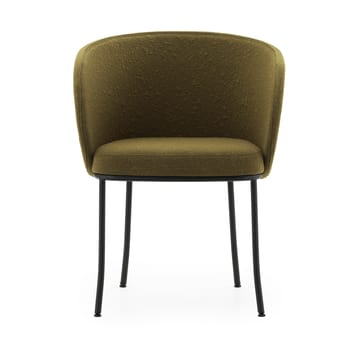 Knit karmstol - Olive-black steel - Normann Copenhagen