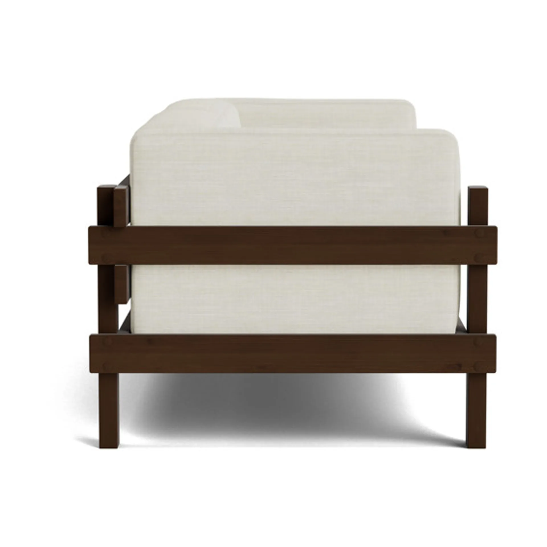 Kube soffa, Brunlackerad furu-tyg Remix 223 Beige, 220 cm Normann Copenhagen
