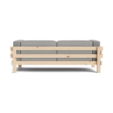 Kube soffa - Lackerad furu-tyg Remix 143 Grey, 220 cm - Normann Copenhagen