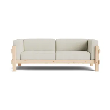 Kube soffa - Lackerad furu-tyg Remix 223 Beige, 220 cm - Normann Copenhagen