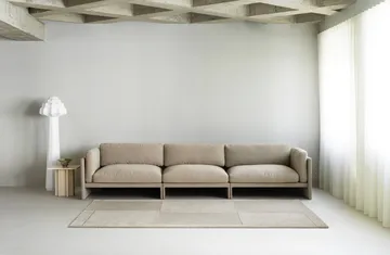 Level ullmatta - Warm grey, 200x300 cm - Normann Copenhagen