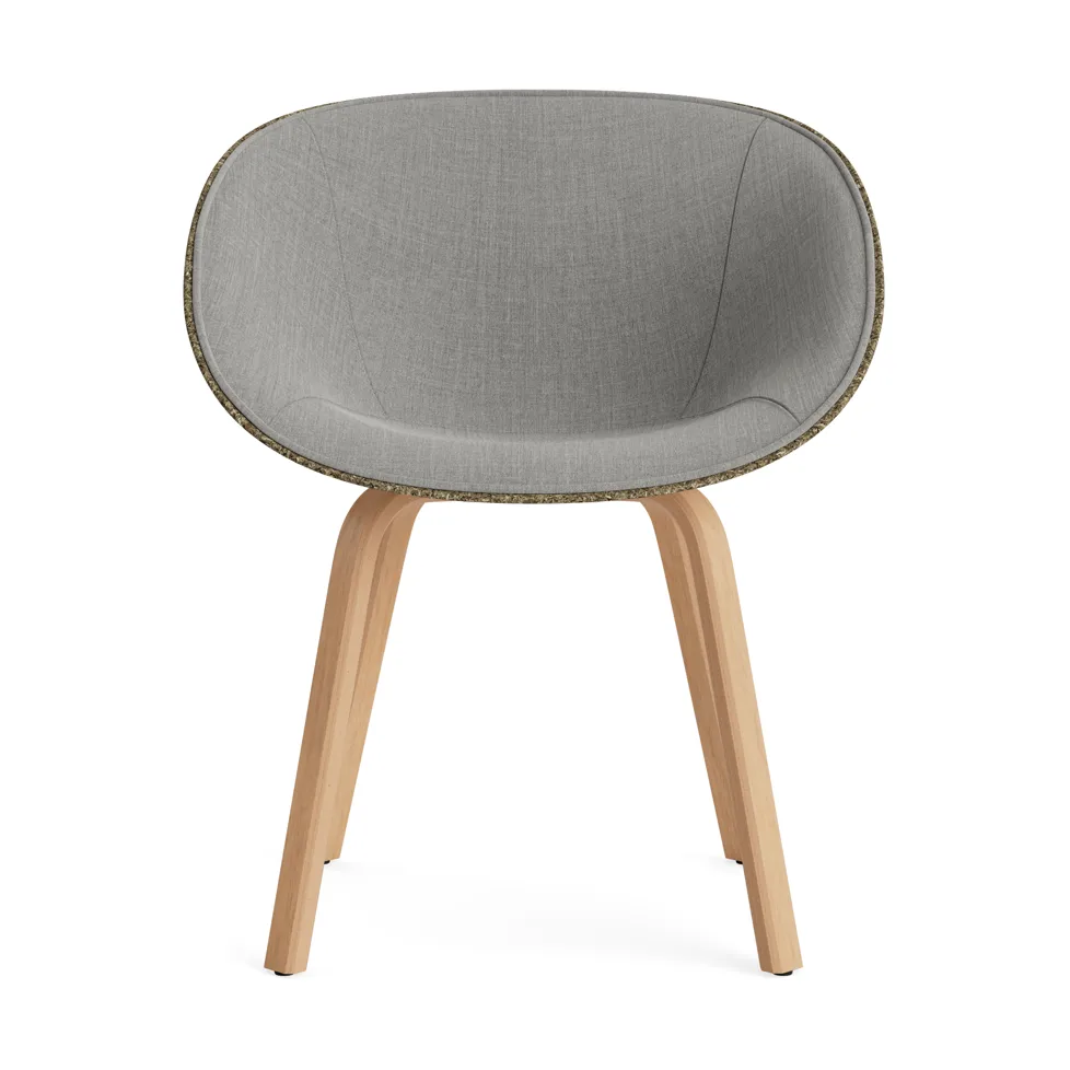 Mat Armchair karmstol framsideklädd, Remix 133-seaweed-beech Normann Copenhagen