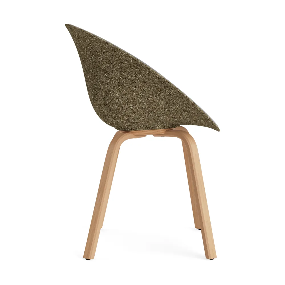 Mat Armchair karmstol framsideklädd, Remix 133-seaweed-beech Normann Copenhagen