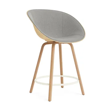 Mat Bar Armchair karmstol framsideklädd 65 cm - Remix 133-hemp-beech-cream steel - Normann Copenhagen