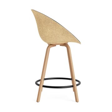 Mat Bar Armchair karmstol framsideklädd 65 cm - Ultra 41599-hemp-beech-black steel - Normann Copenhagen
