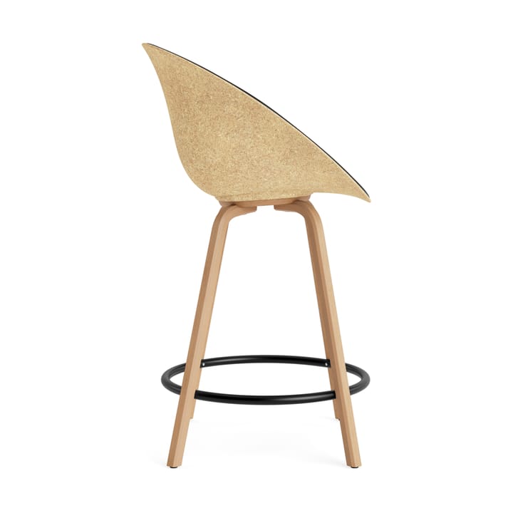 Mat Bar Armchair karmstol framsideklädd 65 cm, Ultra 41599-hemp-beech-black steel Normann Copenhagen