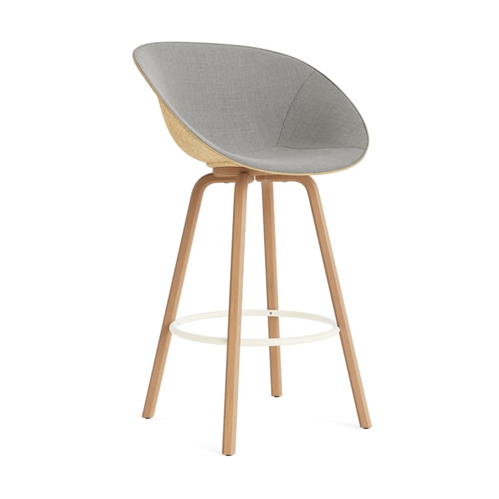 Mat Bar Armchair karmstol framsideklädd 75 cm - Remix 133-hemp-beech-cream steel - Normann Copenhagen
