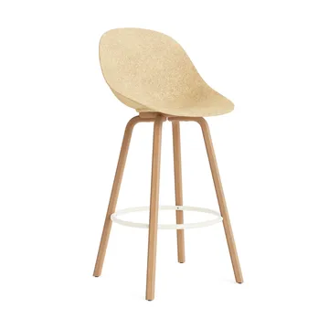 Mat Bar Chair barstol 75 cm - Hemp-beech-cream steel - Normann Copenhagen