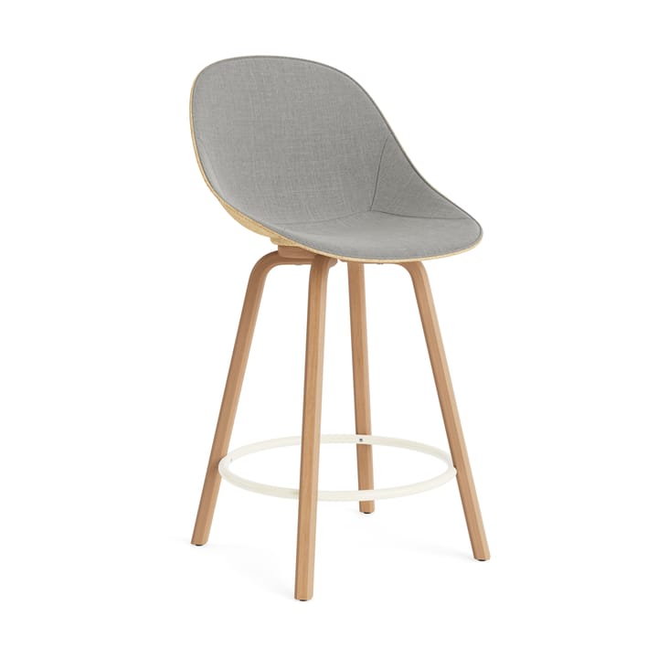 Mat Bar Chair barstol framsideklädd 65 cm - Remix 133-hemp-beech-cream steel - Normann Copenhagen