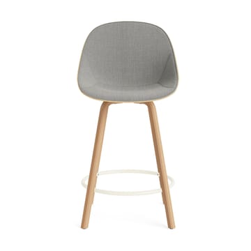 Mat Bar Chair barstol framsideklädd 65 cm - Remix 133-hemp-beech-cream steel - Normann Copenhagen