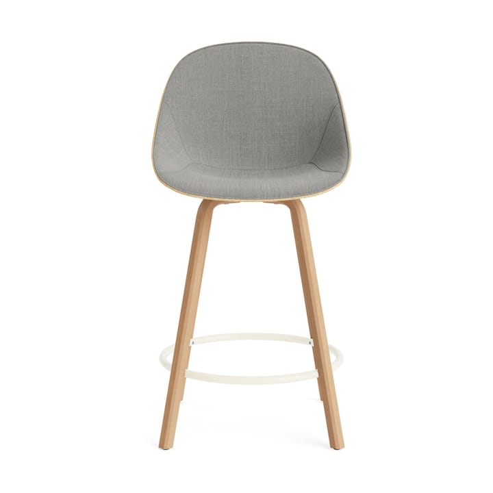 Mat Bar Chair barstol framsideklädd 65 cm, Remix 133-hemp-beech-cream steel Normann Copenhagen