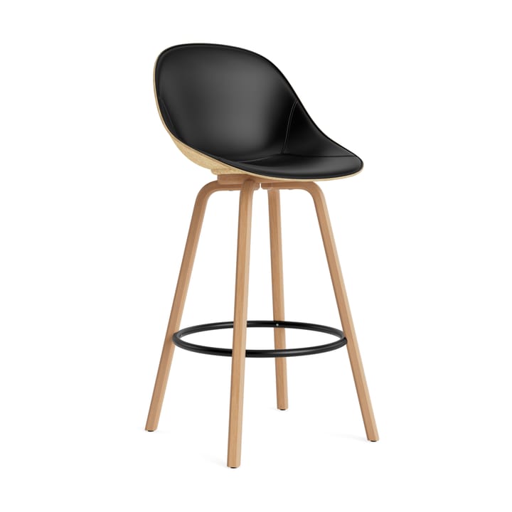 Mat Bar Chair barstol framsideklädd 75 cm - Ultra 41599-hemp-beech-black steel - Normann Copenhagen