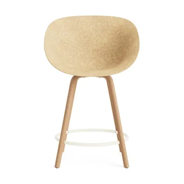 Mat barstol 65 cm - Hemp-beech-cream steel - Normann Copenhagen