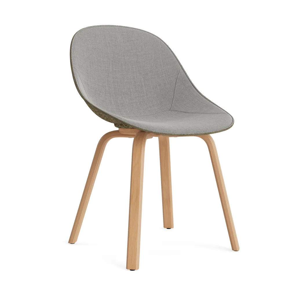 Mat Chair stol framsideklädd, Remix 133-seaweed-beech Normann Copenhagen