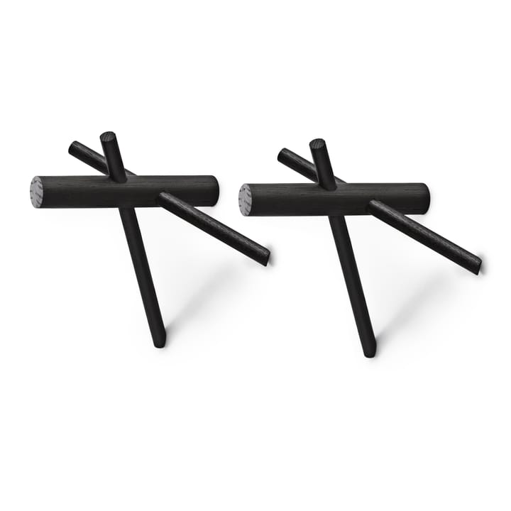 Normann Sticks hängare - svart 2-pack - Normann Copenhagen