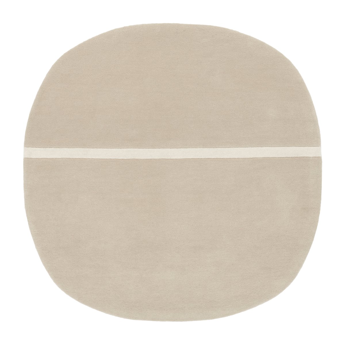 Normann Copenhagen Oona matta 140x140 cm Sand | Skandinavisk Design | Ullmattor | Beige