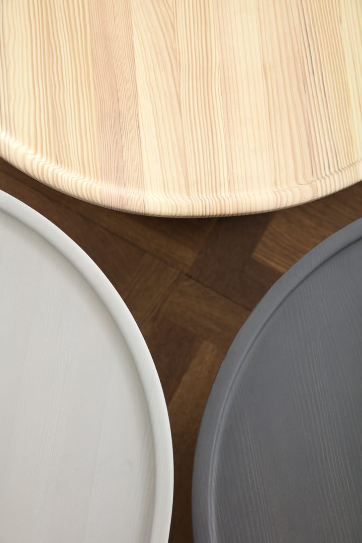 Pine table large sidobord Ø65 cm H:44,5 cm, Dark Grey Normann Copenhagen