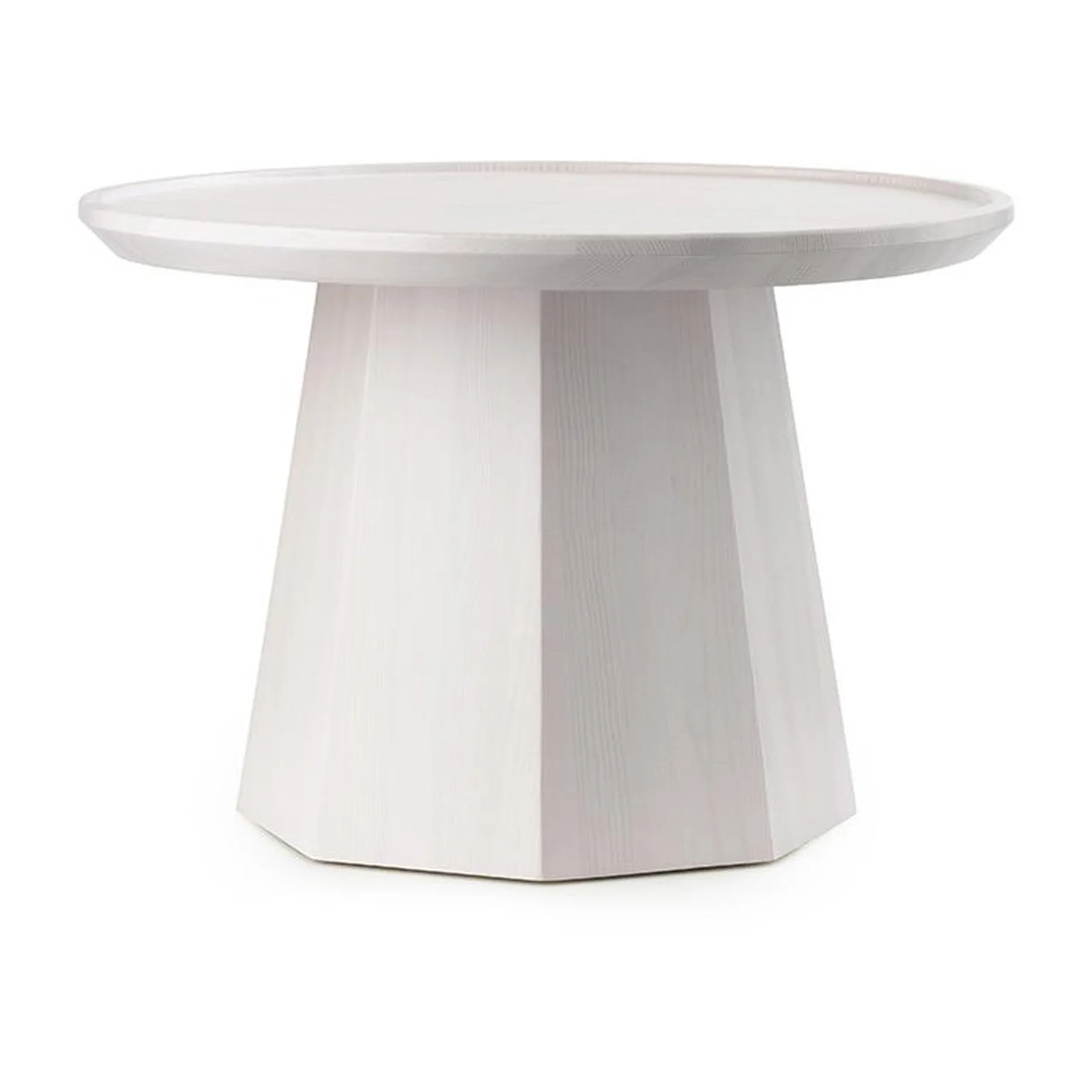 Pine table large sidobord Ø65 cm H:44,5 cm, Rose Normann Copenhagen