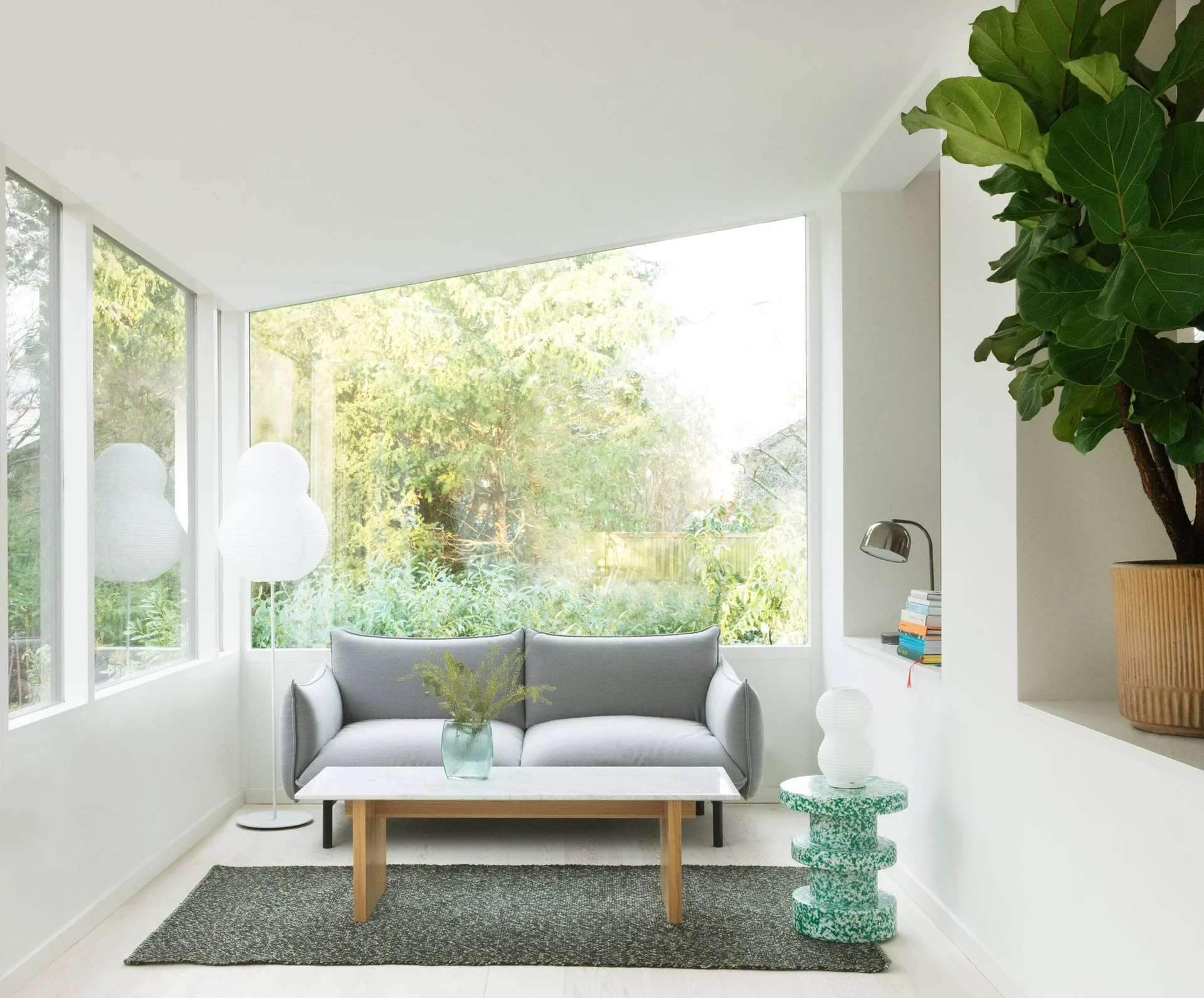 Puff Bubble golvlampa, Vit Normann Copenhagen