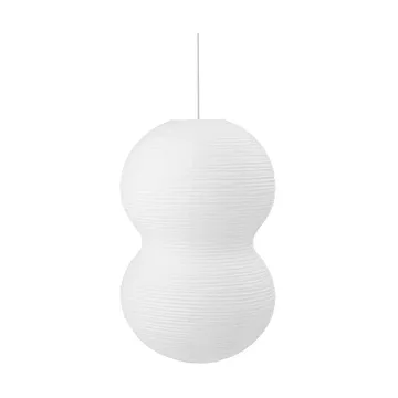 Puff Twist lampskärm 50x90 cm - Vit - Normann Copenhagen