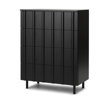 Rib dresser 4 lådor - Soft Black - Normann Copenhagen