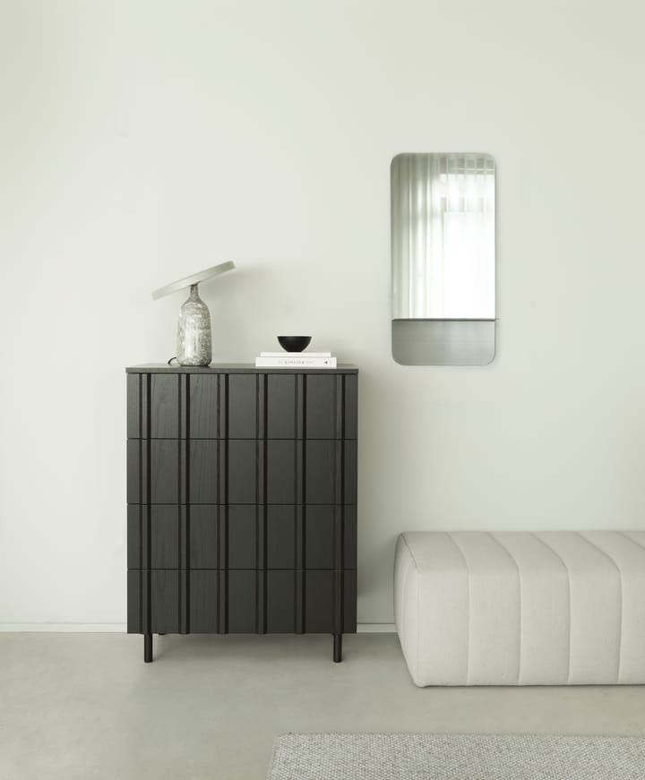 Rib dresser 4 lådor, Soft Black Normann Copenhagen