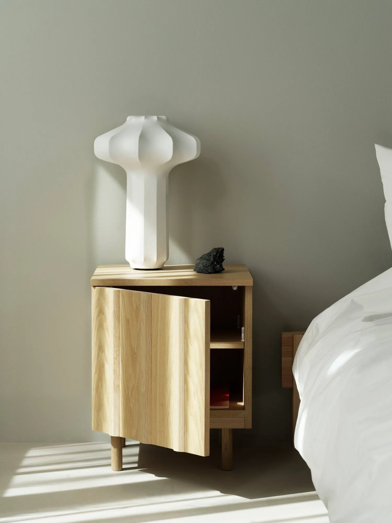 Rib sängbord, Oak, 52x42x40 cm Normann Copenhagen