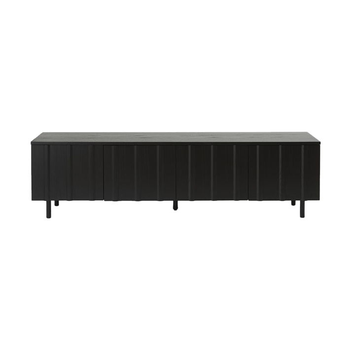 Rib sideboard låg - Soft Black - Normann Copenhagen