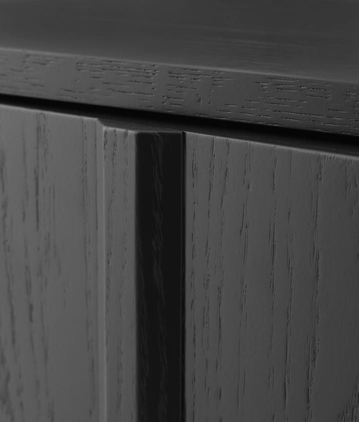 Rib sideboard låg, Soft Black Normann Copenhagen