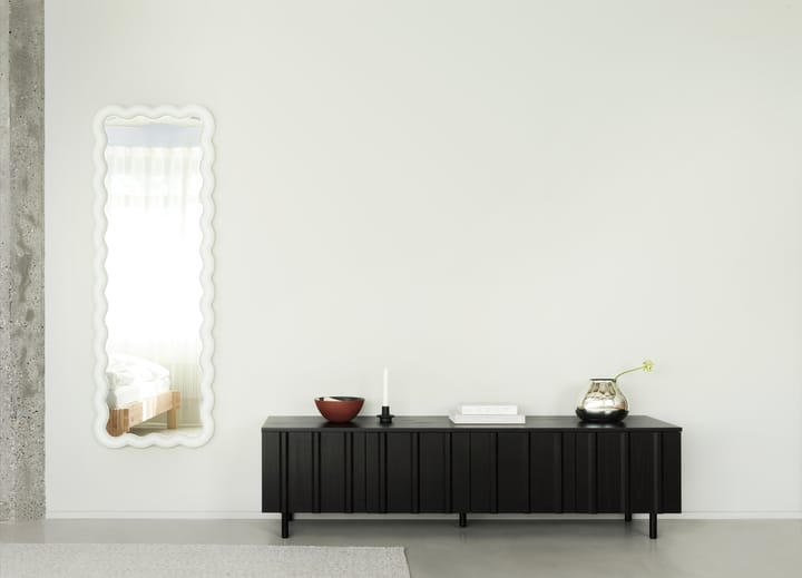 Rib sideboard låg, Soft Black Normann Copenhagen