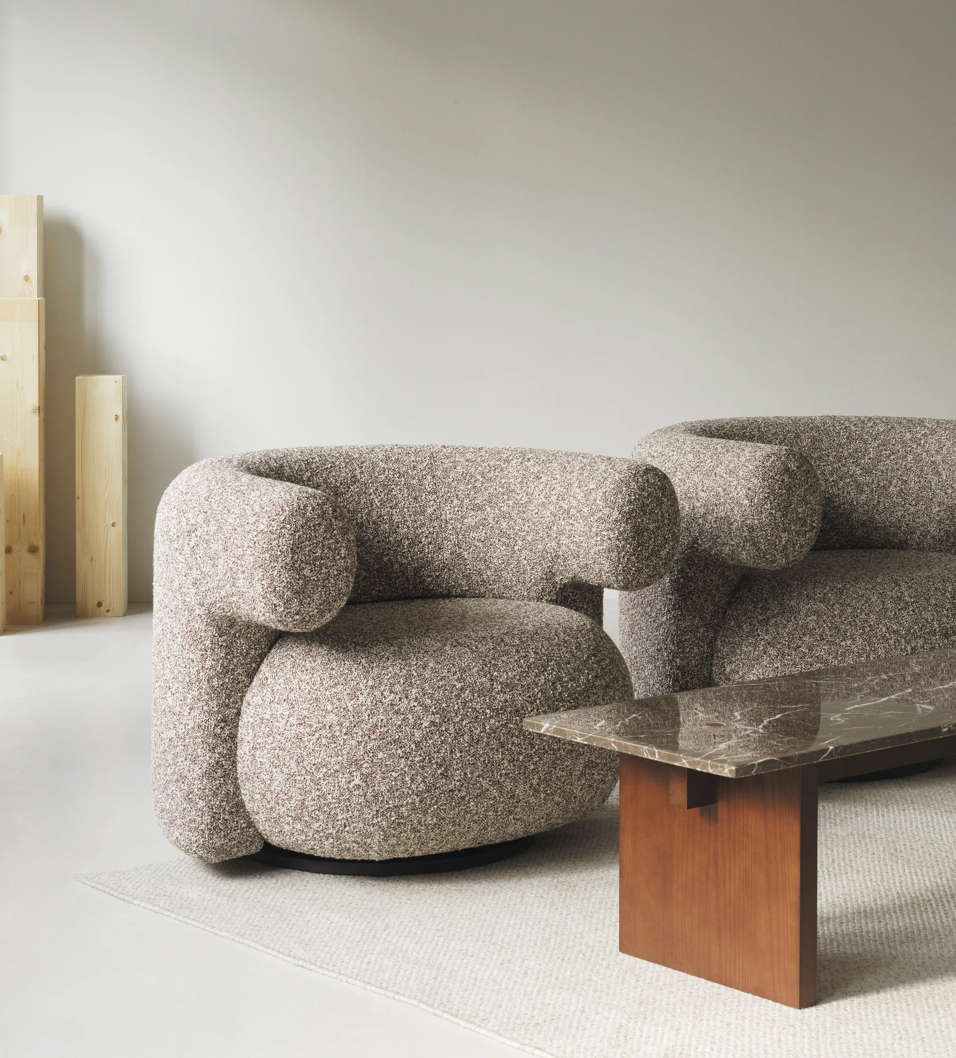 Solid Table soffbord 130x38,5x40 cm, Coffee Normann Copenhagen