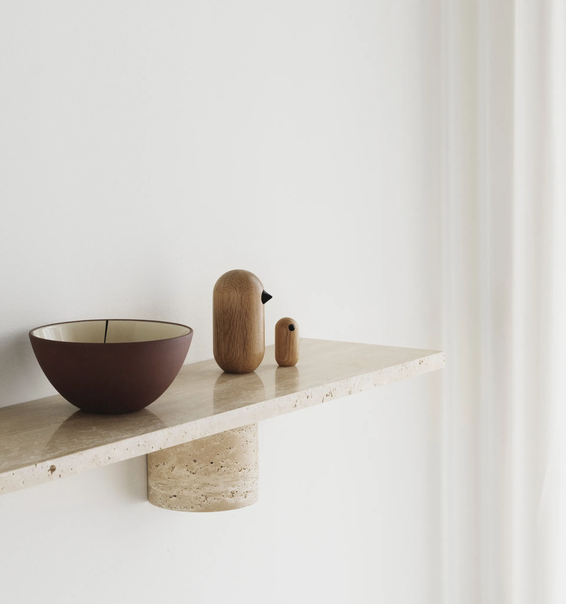 Sten Shelf hylla 80 cm, Travertine Normann Copenhagen