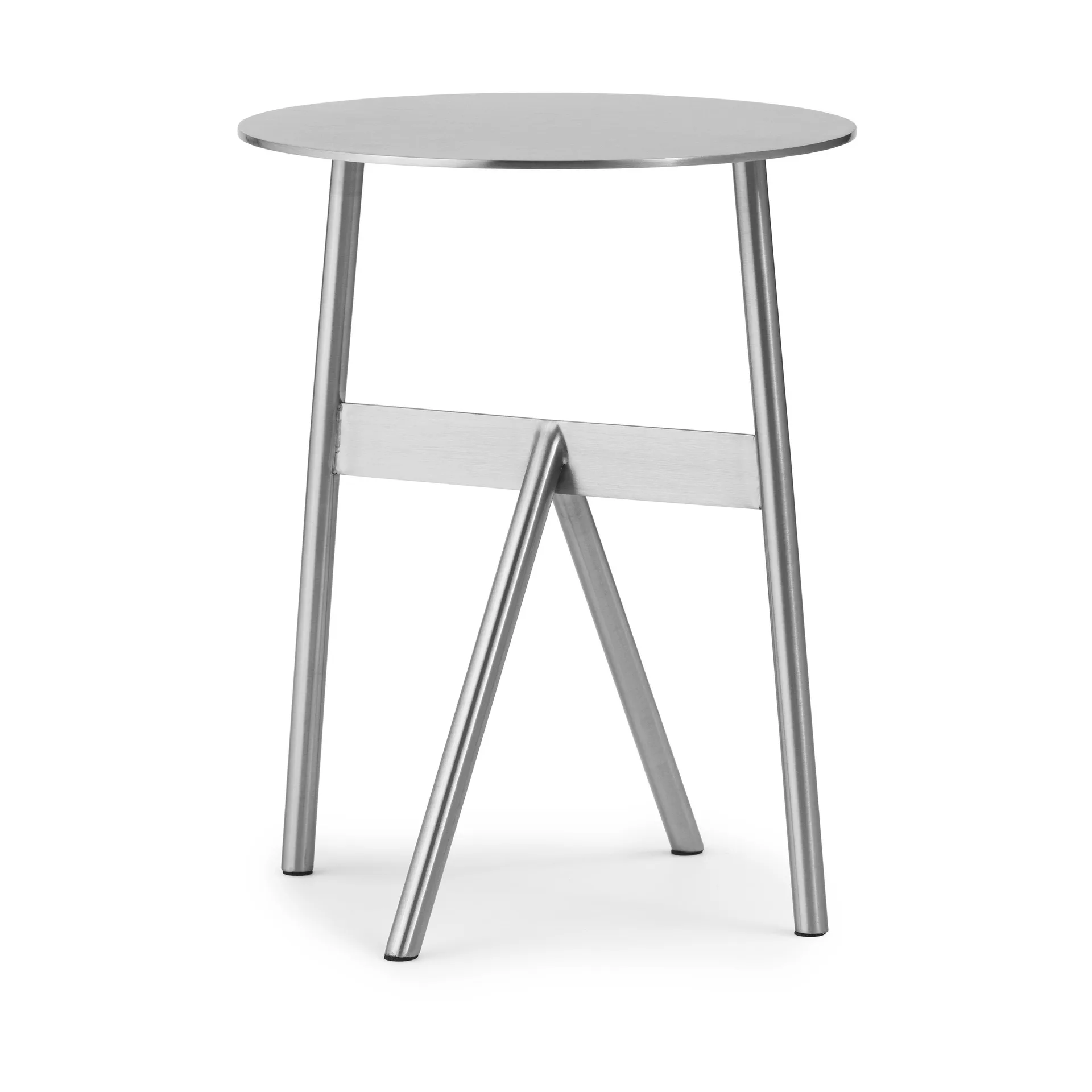 Stock Table sidobord Ø37 cm H:46 cm, Stainless Steel Normann Copenhagen