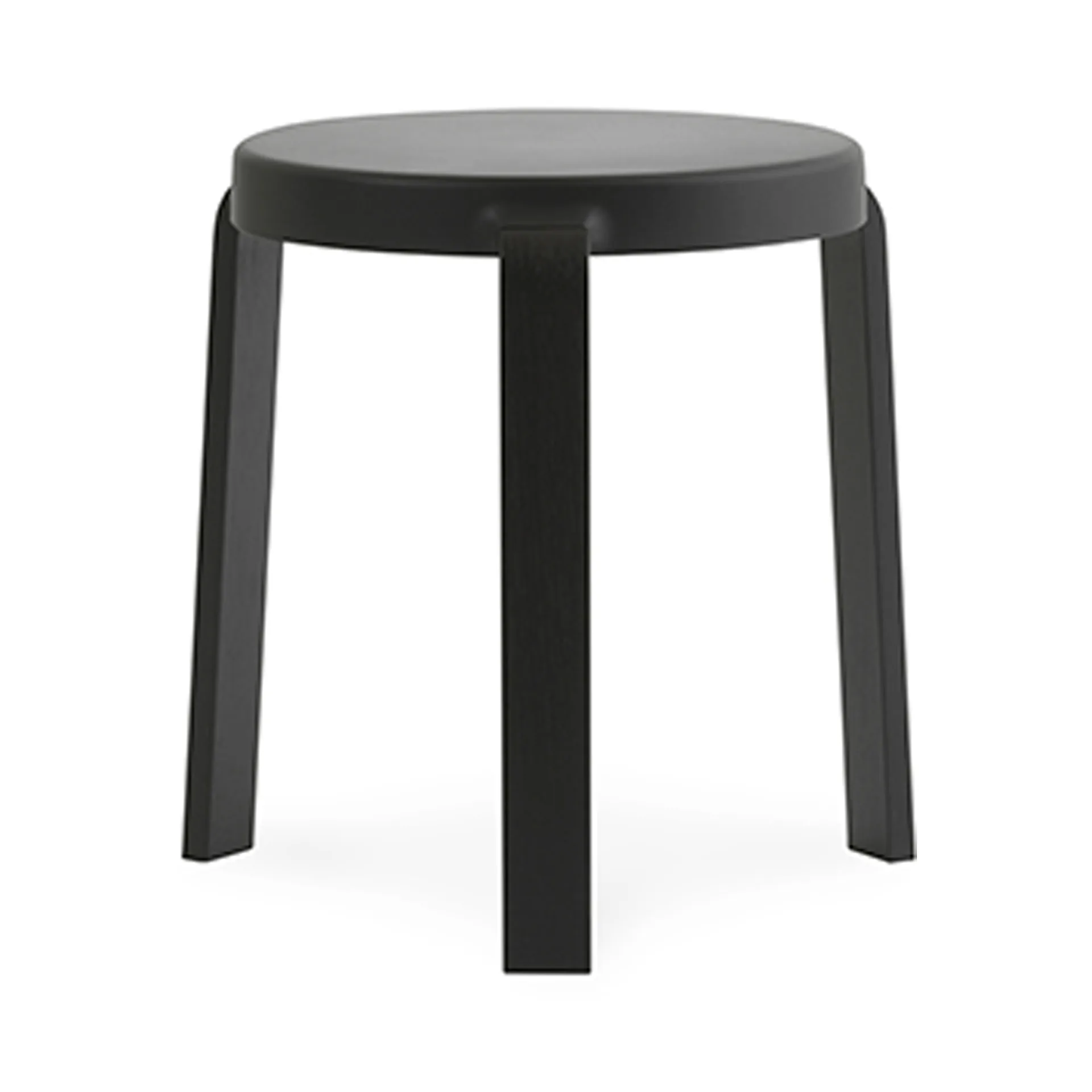 Tap rund pall, Black, svarta ekben, Ø35x43 cm Normann Copenhagen