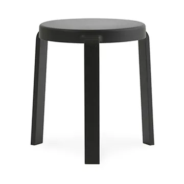 Tap rund pall - Black, svarta ekben, Ø35x43 cm - Normann Copenhagen