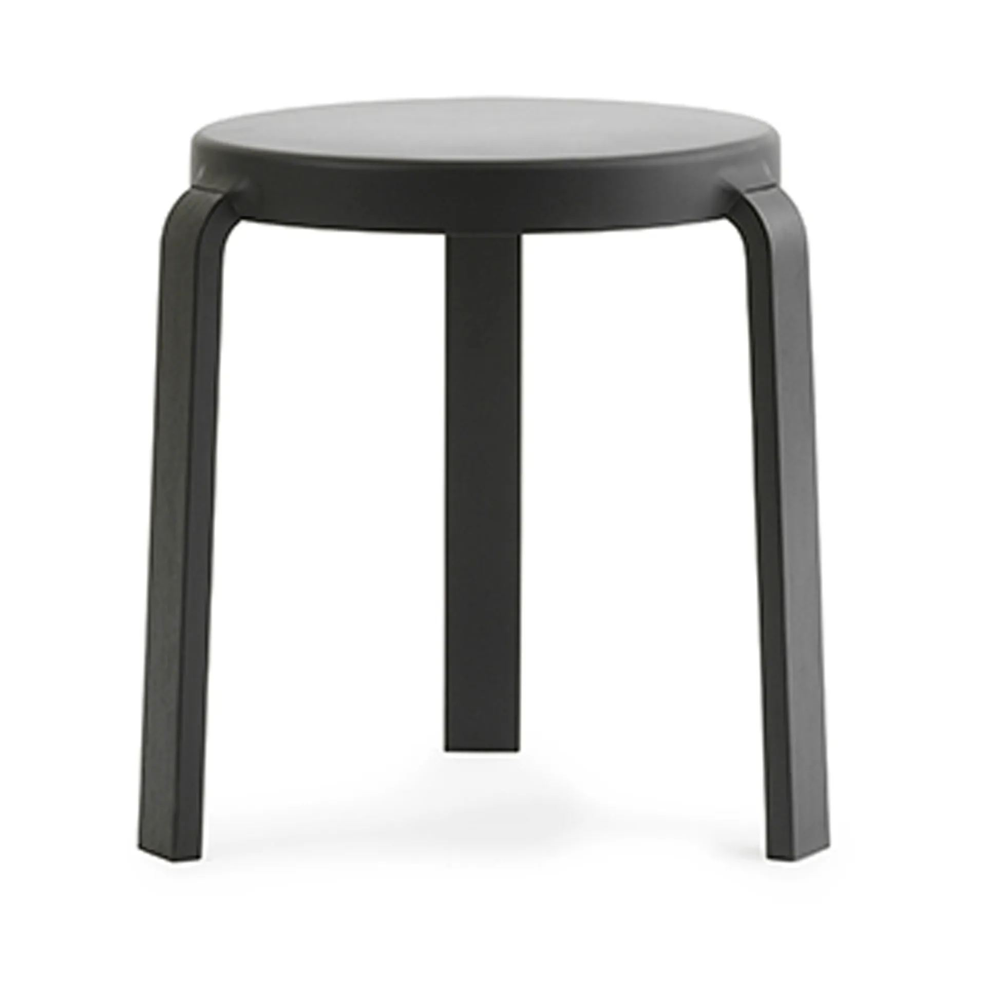 Tap rund pall, Black, svarta ekben, Ø35x43 cm Normann Copenhagen