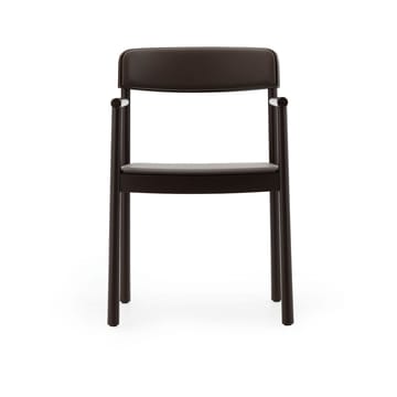 Timb karmstol - Brown ash-Ultra Leather Chocolate - Normann Copenhagen