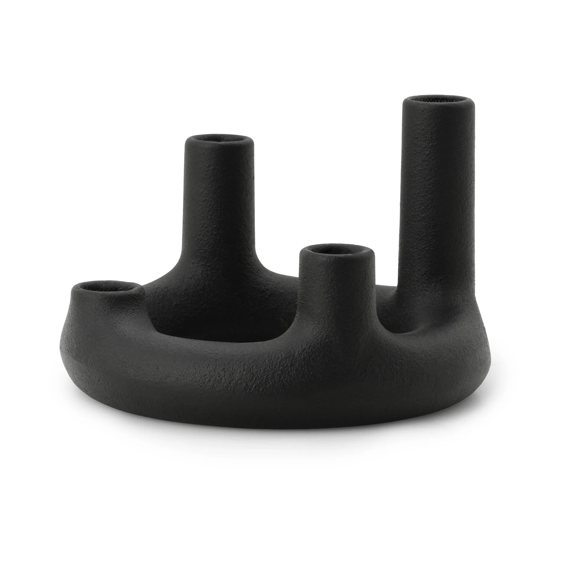 Trin ljusstake, Svart, Ø17,7x11,8 cm Normann Copenhagen