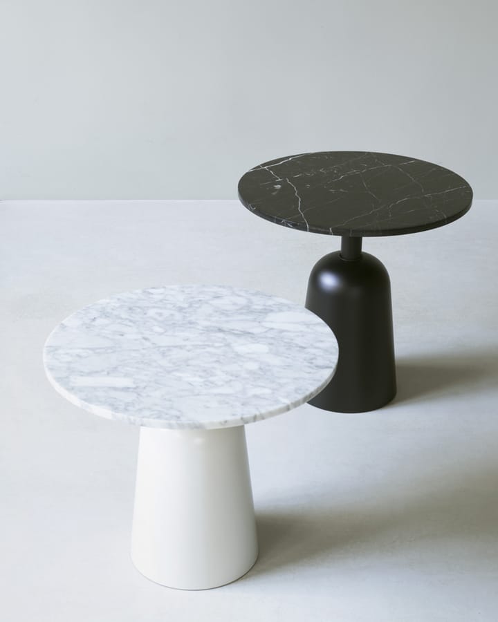 Turn justerbart bord Ø55 cm - Vit marmor - Normann Copenhagen