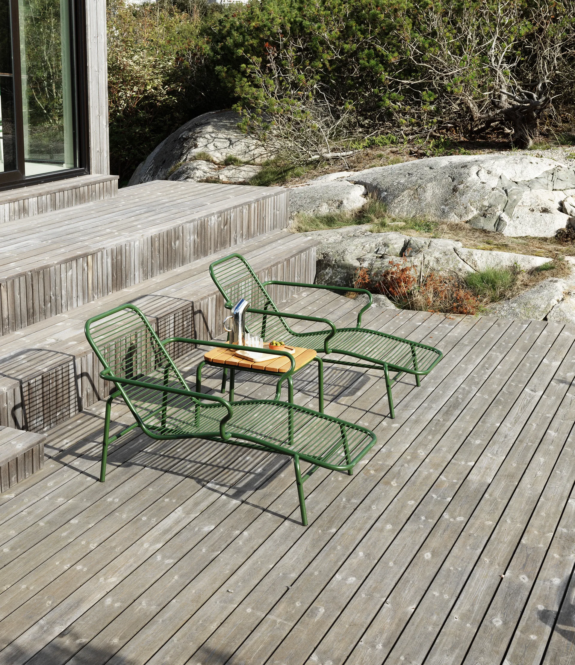 Vig Chaise Lounge solstol, Green Normann Copenhagen