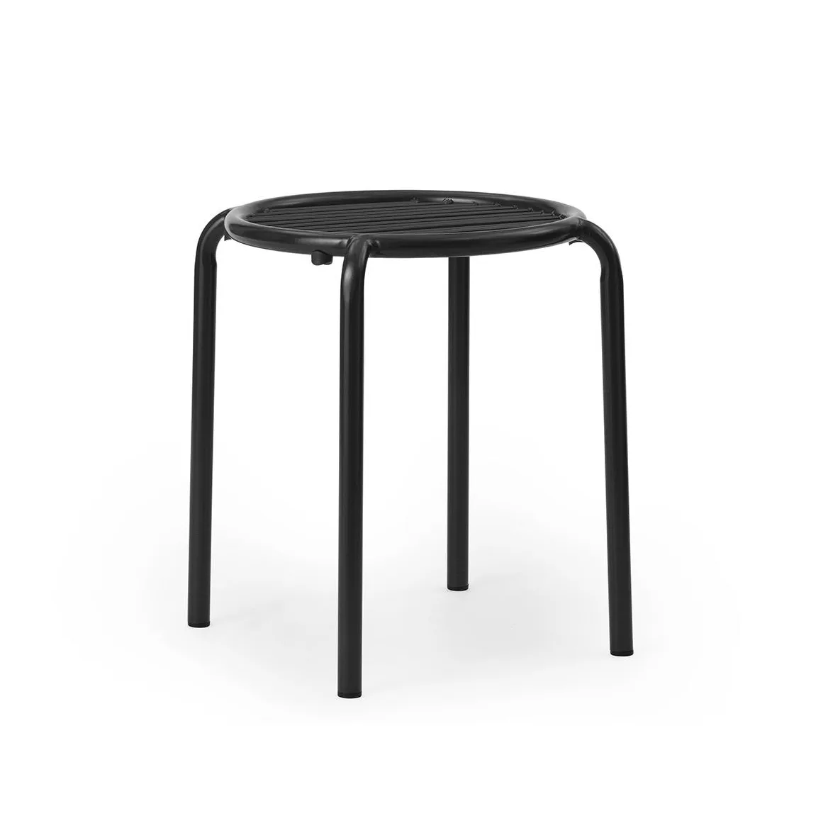 Vig rund pall, Svart, Ø41x46 cm Normann Copenhagen