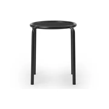 Vig rund pall - Svart, Ø41x46 cm - Normann Copenhagen