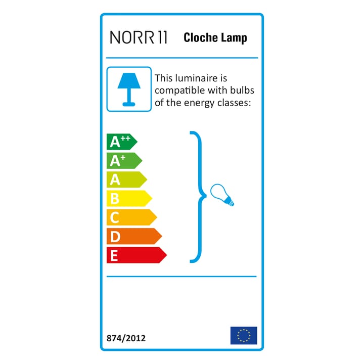 Cloche Two pendel, Vit NORR11