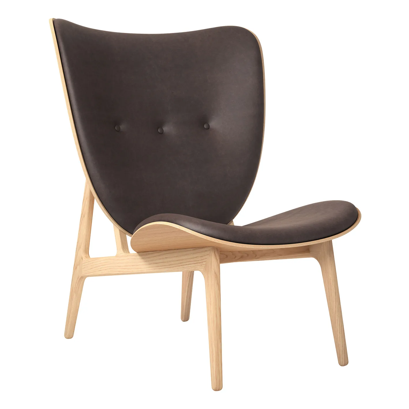 Elephant lounge leather ek, Dunes dark brown NORR11