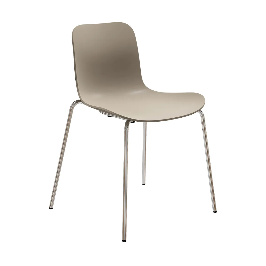 Langue stol, Warm grey-kromat stativ NORR11 Langue stol, Warm grey-kromat stativ NORR11